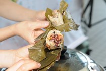 Mini-organic rice dumpling