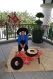 Hakka hat string knitting demonstration