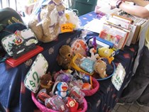 Second-hand goods selling booth